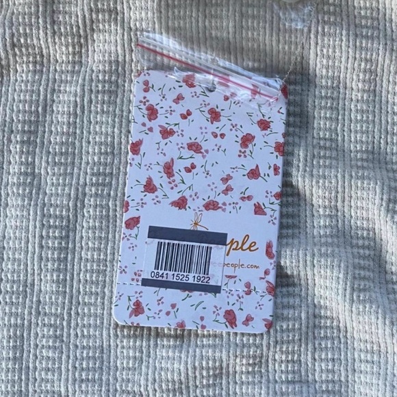 Free People Lace Ruffle Prairie Blouse Cream Romantic Cottagecore Top Size S - Picture 4 of 7